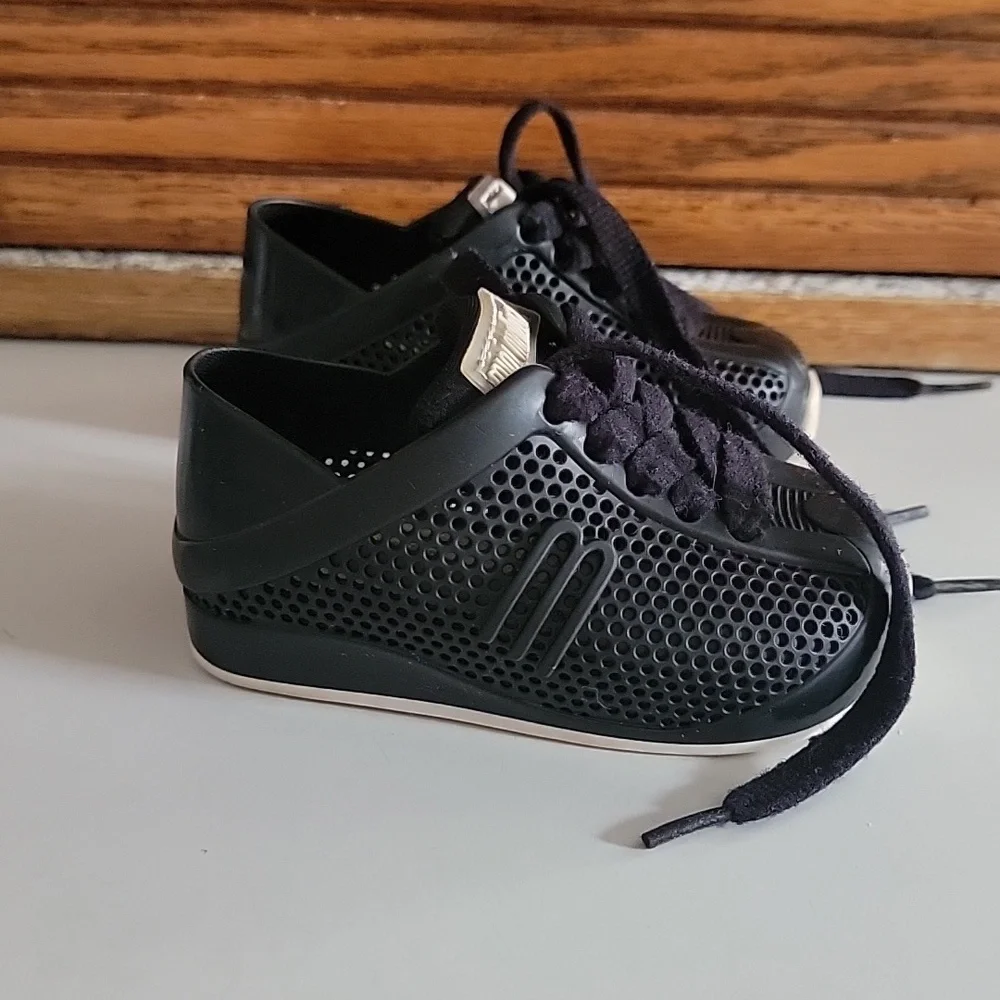 MINI MELISSA BABY SHOES COMFY BLACK SIZE 5 TODDLER